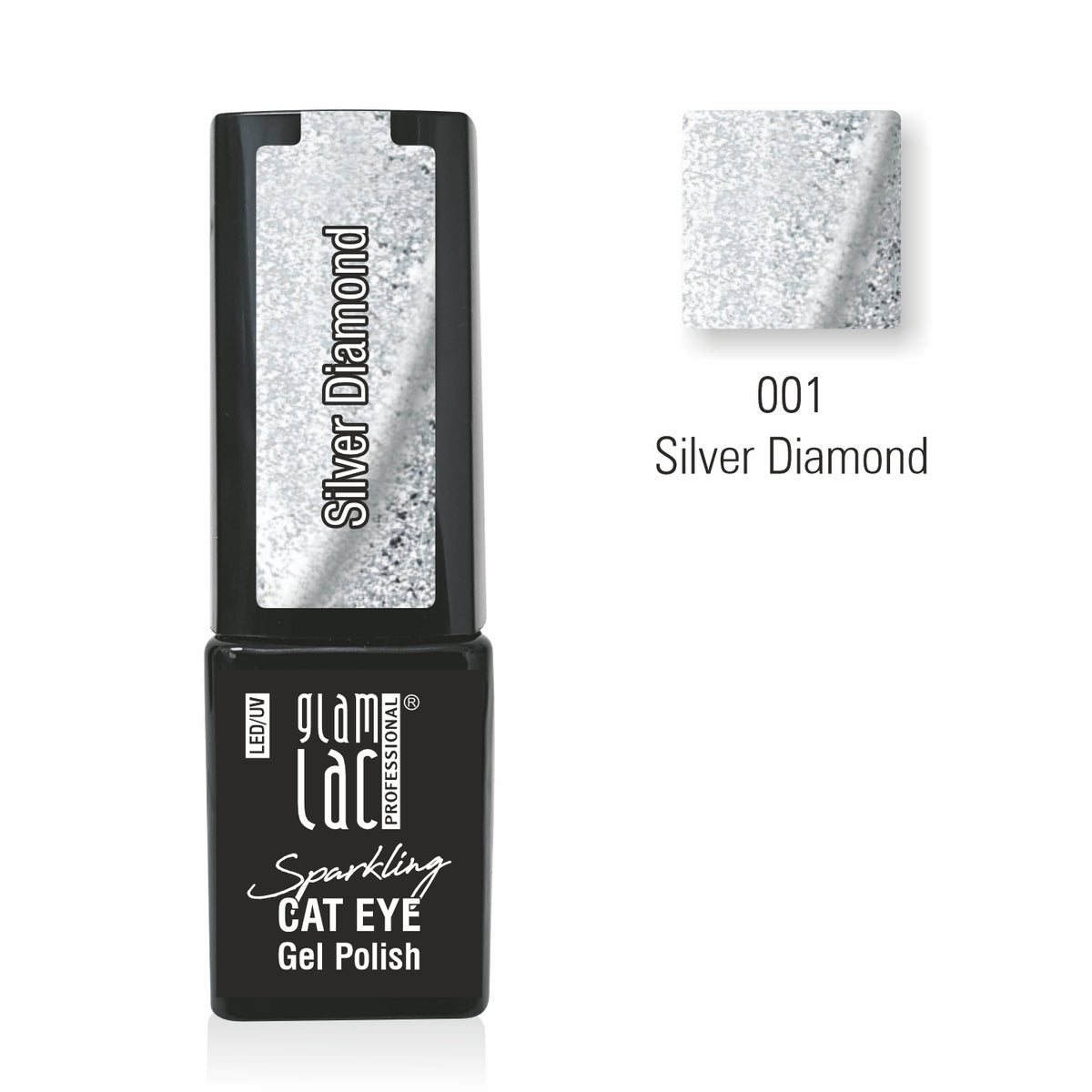 Gel Polish Silver Diamond #001 6 ml