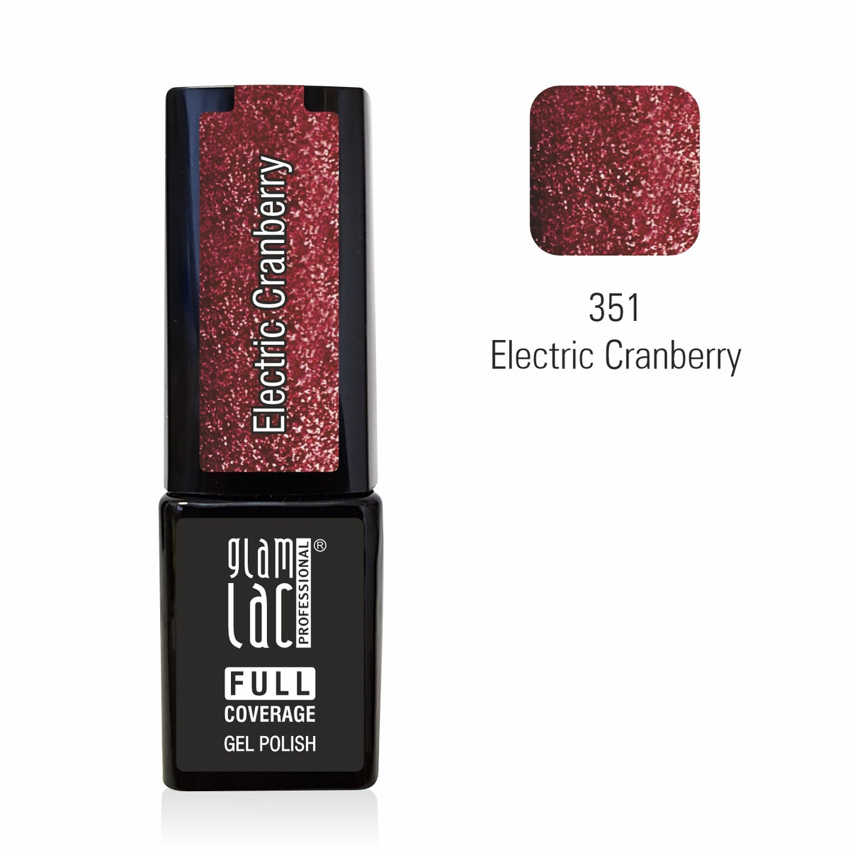 gel polish Electric Cranberry #351 6 ml