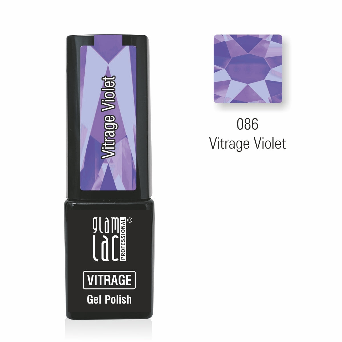 Gel Polish ge polish Vitrage Violet #086 6 ml
