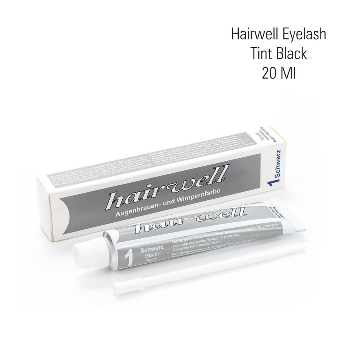 Hairwell Eyelash & Eyebrow Tint 20 ml – Black